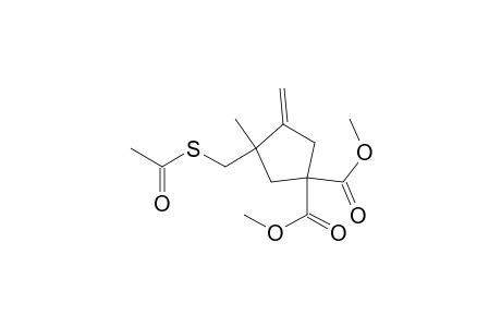 Dimethyl 3-(acetylthiomethyl)-3-methyl-4-methylenecyclopen-tane-1,1-dicarboxylate