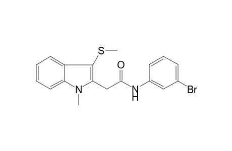 N-(3-bromophenyl)-2-(1-methyl-3-methylsulfanyl-indol-2-yl)acetamide