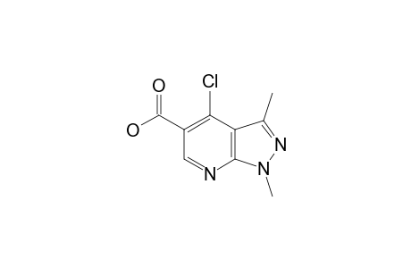 4-Chloro-1,3-dimethyl-1H-pyrazolo[3,4-b]pyridine-5-carboxylic acid