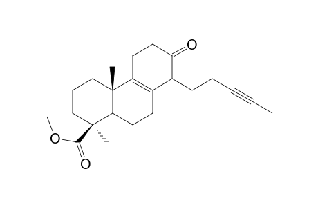 Methyl 13-Oxo-14-(3-pentynyl)podocarp-8-en-18-oate