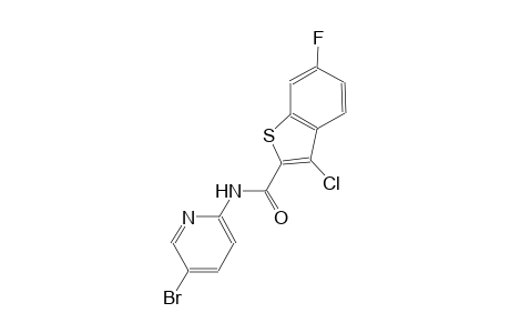 N-(5-bromo-2-pyridinyl)-3-chloro-6-fluoro-1-benzothiophene-2-carboxamide