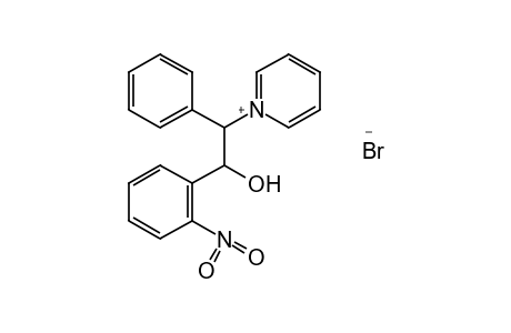 1-(beta-HYDROXY-o-NITRO-alpha-PHENYLPHENETHYL)PYRIDINIUM BROMIDE