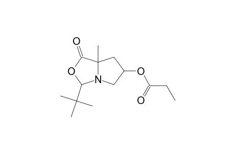 1H,3H-Pyrrolo[1,2-c]oxazol-1-one, 3-(1,1-dimethylethyl)tetrahydro-6-(1-oxopropoxy)-7a-methyl-, [3R-(3.alpha.,6.alpha.,7a.alpha.)]-