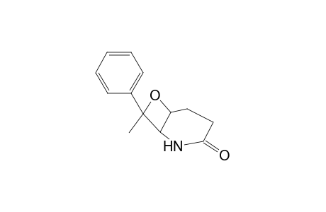 (1RS,6SR,8RS)-2-Aza-8-methyl-7-oxa-8-phenylbicyclo[4.2.0]octan-3-one