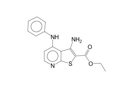 2-ethoxycarbonyl-3-amino-4-anilinopyrido[2,3-b]thiophene