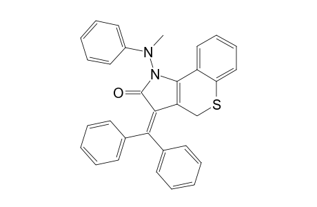 3-DIPHENYLMETHYLENE-1-(N-METHYL-N-PHENYLAMINO)-3,4-DIHYDRO-1-BENZOTHIOPYRANO-[4,3-B]-PYRROLE-2(1H)-ONE