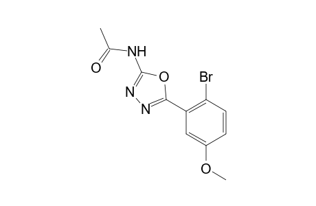 N-[5-(2-bromo-5-methoxyphenyl)-1,3,4-oxadiazol-2-yl]acetamide