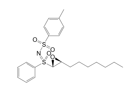 S-Phenyl-S-[trans-3-heptyloxiran-2-yl]-N-(p-tolylsulfonyl)sulfoxime