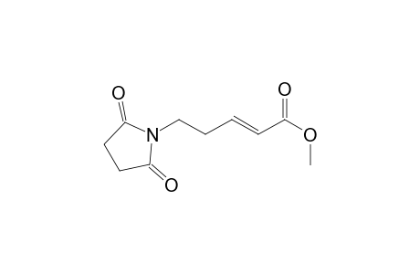 2-Pentenoic acid, 5-(2,5-dioxo-1-pyrrolidinyl)-, methyl ester, (E)-
