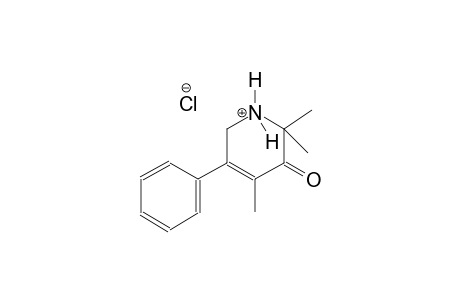 pyridinium, 1,2,3,6-tetrahydro-2,2,4-trimethyl-3-oxo-5-phenyl-, chloride