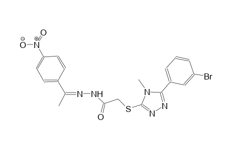 2-{[5-(3-bromophenyl)-4-methyl-4H-1,2,4-triazol-3-yl]sulfanyl}-N'-[1-(4-nitrophenyl)ethylidene]acetohydrazide