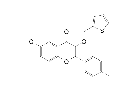 6-CHLORO-2-(4'-METHYLPHENYL)-3-[(THIOPHEN-2-YL)-METHOXY]-4-OXO-4H-1-BENZOPYRAN