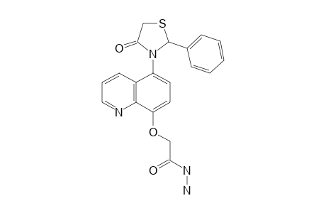 2-[[5-(4-OXO-2-PHENYL-THIAZOLIDIN-3-YL)-QUINOLIN-8-YL]-OXY]-ACETOHYDRAZIDE