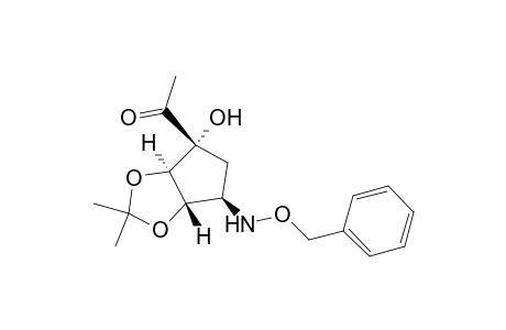 (1R,2R,3S,4R)-1-Acetyl-4-[(benzyloxy)amino]-2,3-O-isopropylidene-1,2,3-cyclopentanetriol