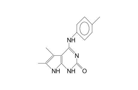 4-(4-Tolylamino)-1,7-dihydro-5,6-dimethyl-2H-pyrrolo(2,3-D)pyrimidin-2-one