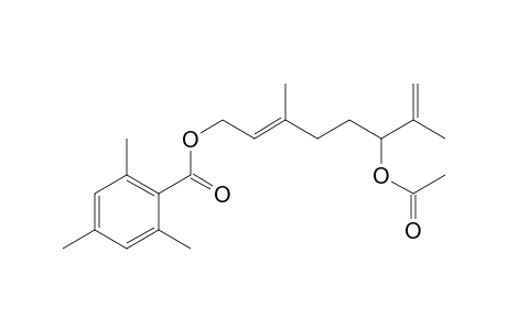 Benzoic acid, 2,4,6-trimethyl-, 6-(acetyloxy)-3,7-dimethyl-2,7-octadienyl ester, (E)-