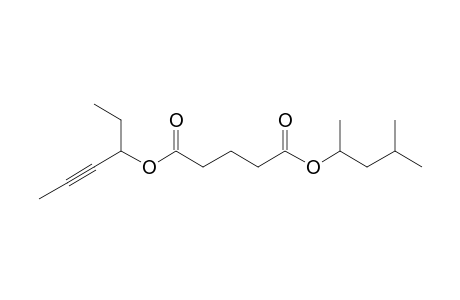 Glutaric acid, hex-4-yn-3-yl 4-methylpent-2-yl ester