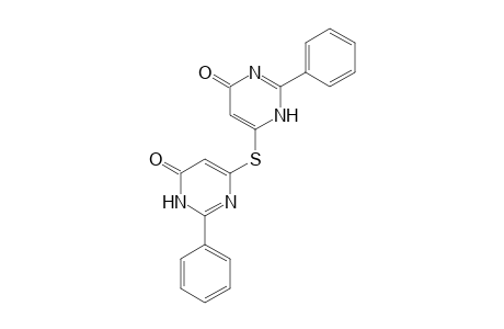 4(1H)-pyrimidinone, 6-[(1,6-dihydro-6-oxo-2-phenyl-4-pyrimidinyl)thio]-2-phenyl-