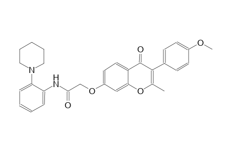 acetamide, 2-[[3-(4-methoxyphenyl)-2-methyl-4-oxo-4H-1-benzopyran-7-yl]oxy]-N-[2-(1-piperidinyl)phenyl]-