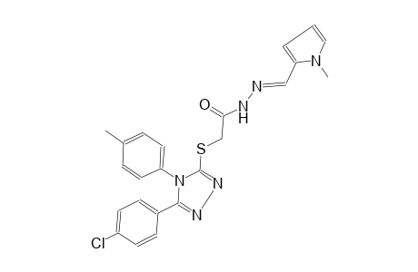 acetic acid, [[5-(4-chlorophenyl)-4-(4-methylphenyl)-4H-1,2,4-triazol-3-yl]thio]-, 2-[(E)-(1-methyl-1H-pyrrol-2-yl)methylidene]hydrazide