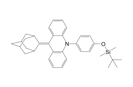 9,10-Dihydro-10-(4-(tert-butyldimethylsiloxy)phenyl]-9-(tricyclo3.3,.1,1(3,7)decylidene)acridone