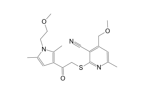 3-pyridinecarbonitrile, 2-[[2-[1-(2-methoxyethyl)-2,5-dimethyl-1H-pyrrol-3-yl]-2-oxoethyl]thio]-4-(methoxymethyl)-6-methyl-
