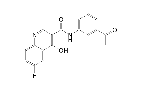 3-quinolinecarboxamide, N-(3-acetylphenyl)-6-fluoro-4-hydroxy-