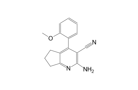 2-amino-4-(2-methoxyphenyl)-6,7-dihydro-5H-cyclopenta[b]pyridine-3-carbonitrile