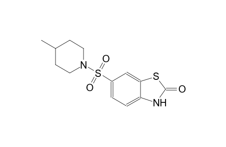 6-[(4-methyl-1-piperidinyl)sulfonyl]-1,3-benzothiazol-2(3H)-one