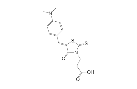 3-{(5Z)-5-[4-(dimethylamino)benzylidene]-4-oxo-2-thioxo-1,3-thiazolidin-3-yl}propanoic acid