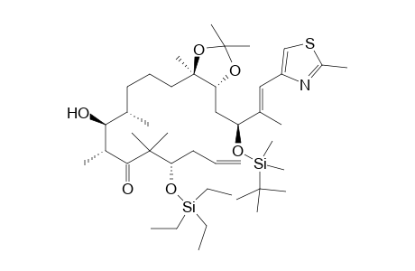 (4S,7R,8S,9S)-12-{(4R,5R)-5-[(S,E)-2-tert-butyldimethylsilyloxy)-3-methyl-4-(2-methylthiazol-4-yl)but-3-enyl]-2,2,4-trimethyl-1,3-dioxolan-4-yl}-8-hydroxy-5,5,7,9-tetramethyl-4-(triethylsiloxy)dodec-1-en-6-one