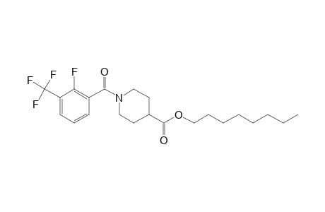 Isonipecotic acid, N-(2-fluoro-3-trifluoromethylbenzoyl)-, octyl ester