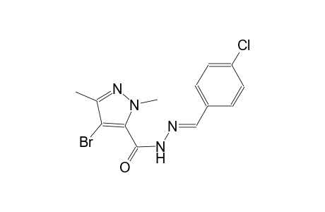 4-bromo-N'-[(E)-(4-chlorophenyl)methylidene]-1,3-dimethyl-1H-pyrazole-5-carbohydrazide