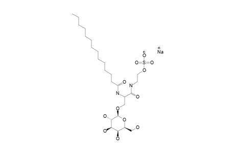 3-O-(BETA-D-GALACTOPYRANOSYL)-N-(TETRADECANOYL)-L-SERINE-2-SULFOXYETHANAMIDE-SODIUM-SALT;II-GAL-SER-[C2SO4NA]-[C14]