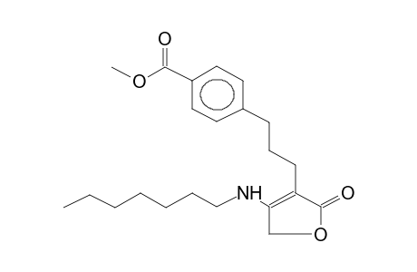 4-N-HEPTYLAMINO-3-[3-(4-METHOXYCARBONYLPHENYL)PROPYL]-2,5-DIHYDROFURAN-2-ONE