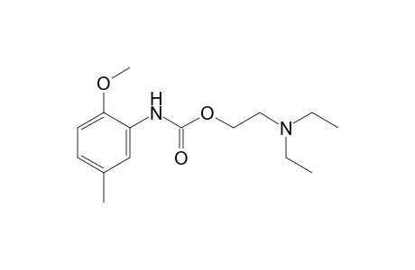 2-(diethylamino)ethanol, 2-methoxy-5-methylcarbanilate (ester)