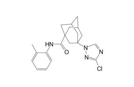 3-(3-chloro-1H-1,2,4-triazol-1-yl)-N-(2-methylphenyl)-1-adamantanecarboxamide