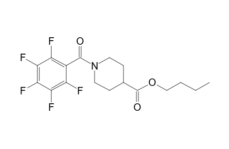 Isonipecotic acid, N-pentafluorobenzoyl-, butyl ester