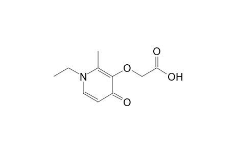 2-(1-ethyl-2-methyl-4-oxidanylidene-pyridin-3-yl)oxyethanoic acid