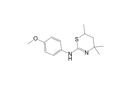 N-(4-Methoxyphenyl)-4,4,6-trimethyl-5,6-dihydro-4H-1,3-thiazin-2-amine