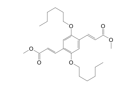 (E)-3-[2,5-dihexoxy-4-[(E)-3-keto-3-methoxy-prop-1-enyl]phenyl]acrylic acid methyl ester