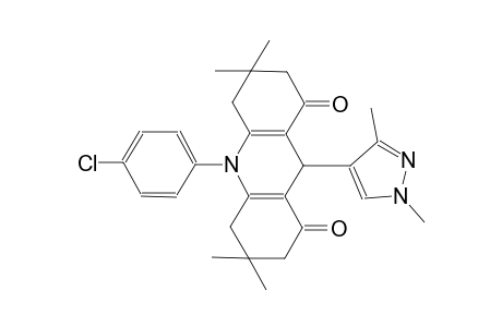 10-(4-chlorophenyl)-9-(1,3-dimethyl-1H-pyrazol-4-yl)-3,3,6,6-tetramethyl-3,4,6,7,9,10-hexahydro-1,8(2H,5H)-acridinedione