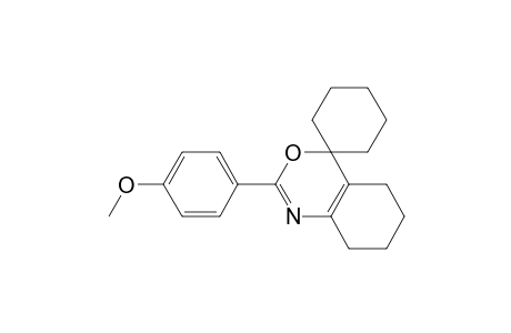 Spiro[4H-3,1-benzoxazine-4,1'-cyclohexane], 5,6,7,8-tetrahydro-2-(4-methoxyphenyl)-