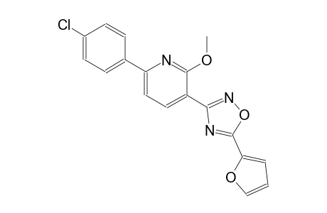 6-(4-chlorophenyl)-3-[5-(2-furyl)-1,2,4-oxadiazol-3-yl]-2-methoxypyridine