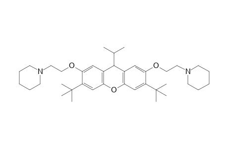 2,7-Bis[2-(piperidin-yl)ethoxy]-3,6-di-t-butyl-9-isopropyl-9H-xanthene