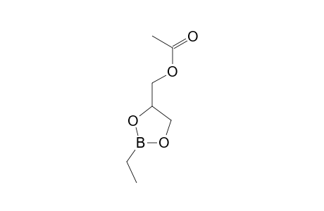 (2-Ethyl-1,3,2-dioxaborolan-4-yl)methyl acetate