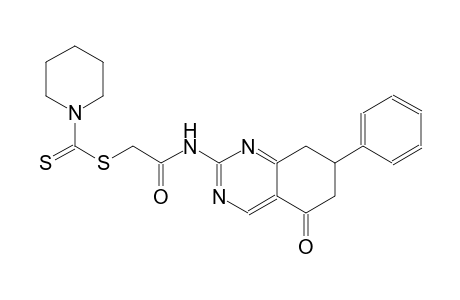 2-oxo-2-[(5-oxo-7-phenyl-5,6,7,8-tetrahydro-2-quinazolinyl)amino]ethyl 1-piperidinecarbodithioate