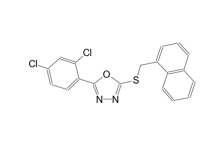 5-(2,4-dichlorophenyl)-1,3,4-oxadiazol-2-yl 1-naphthylmethyl sulfide