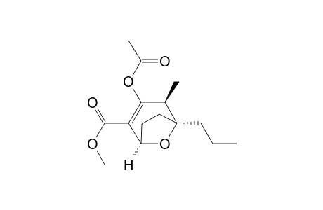 (1R*,4S*,5S*)-3-Acetoxy-2-(methoxycarbonyl)-4-methyl-5-propyl-8-oxabicyclo[3.2.1]oct-2-ene