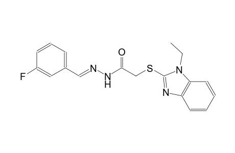acetic acid, [(1-ethyl-1H-benzimidazol-2-yl)thio]-, 2-[(E)-(3-fluorophenyl)methylidene]hydrazide
